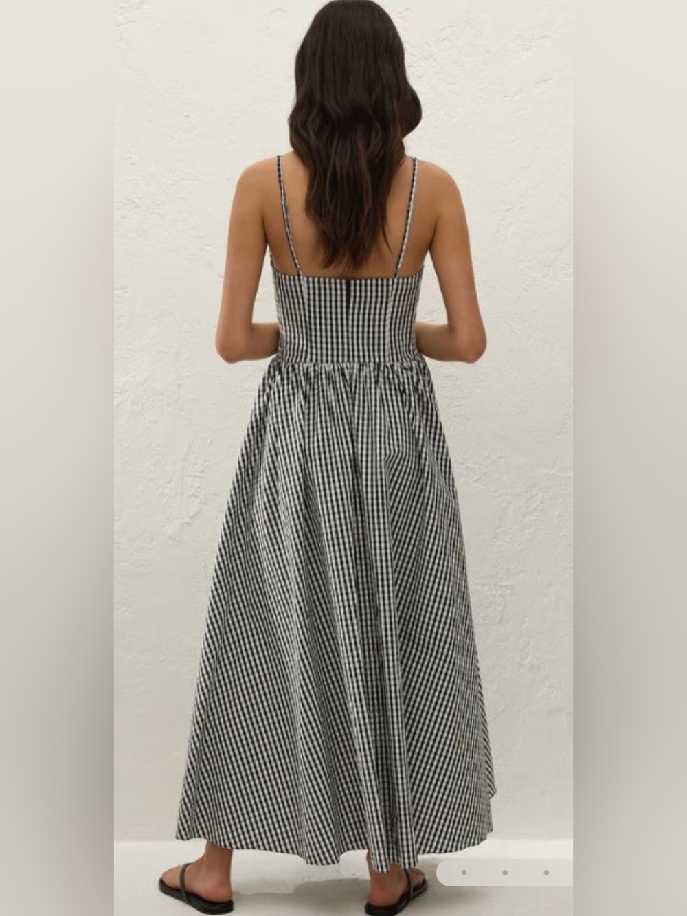 Faithfull Midi Dress Gingham - Picture 2 of 6